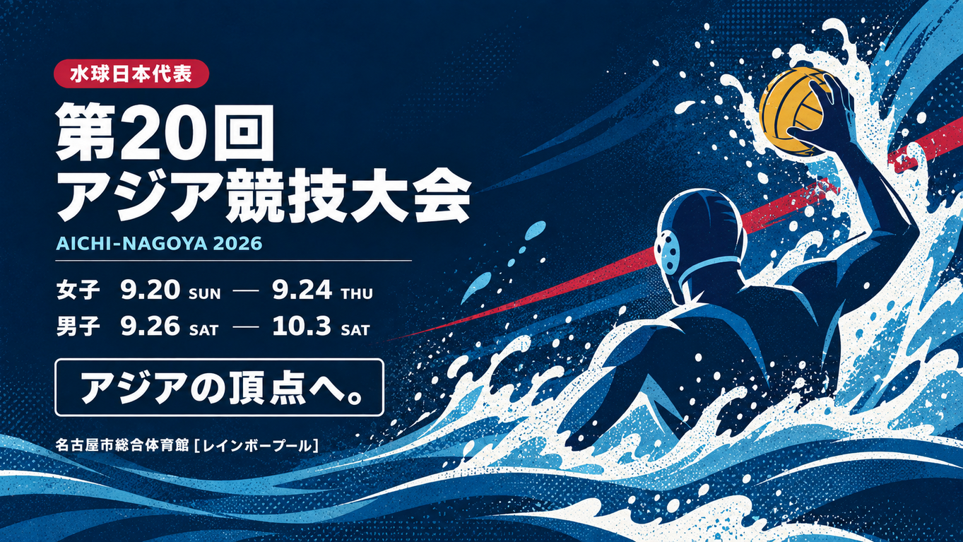 第20回アジア競技大会 水球日本代表 試合日程